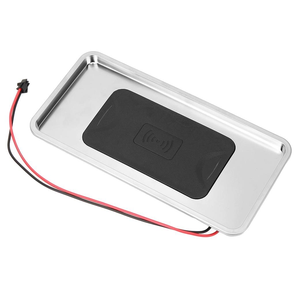 15W Car Wireless Charging Pad 2 Wires DC12V Edge Protection for RV Commercial Vehicle Engineering Vehicle