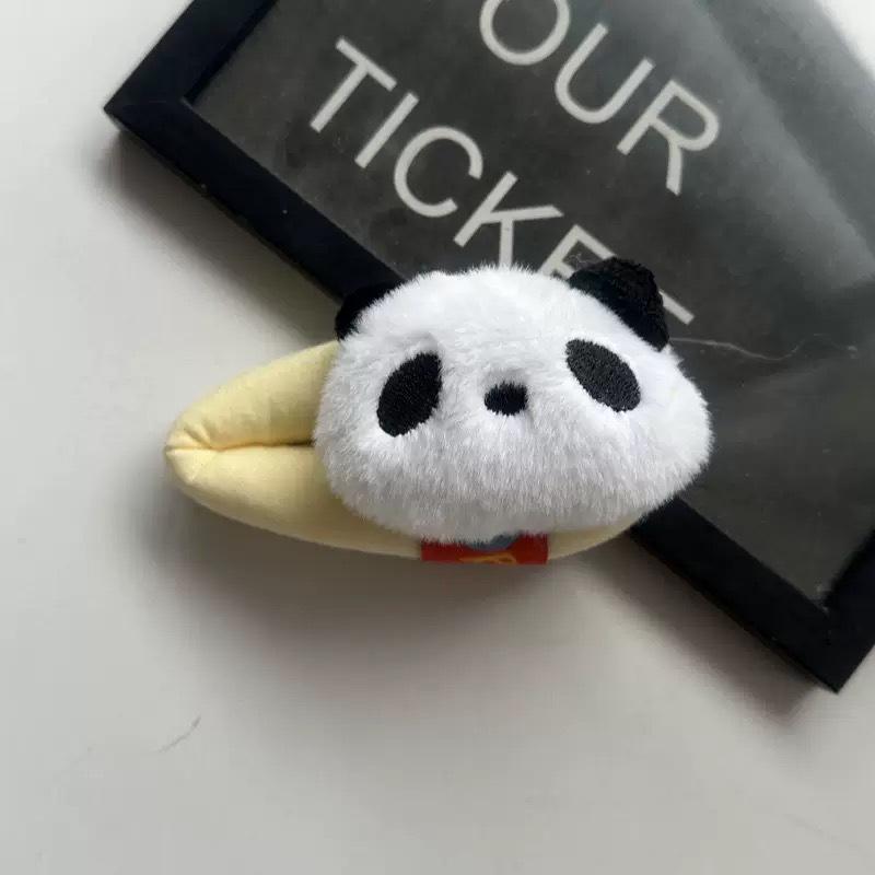 

Очаровательная розовая мультяшная заколка для волос с плюшевой челкой - Дизайн боковой заколки KT Beaver