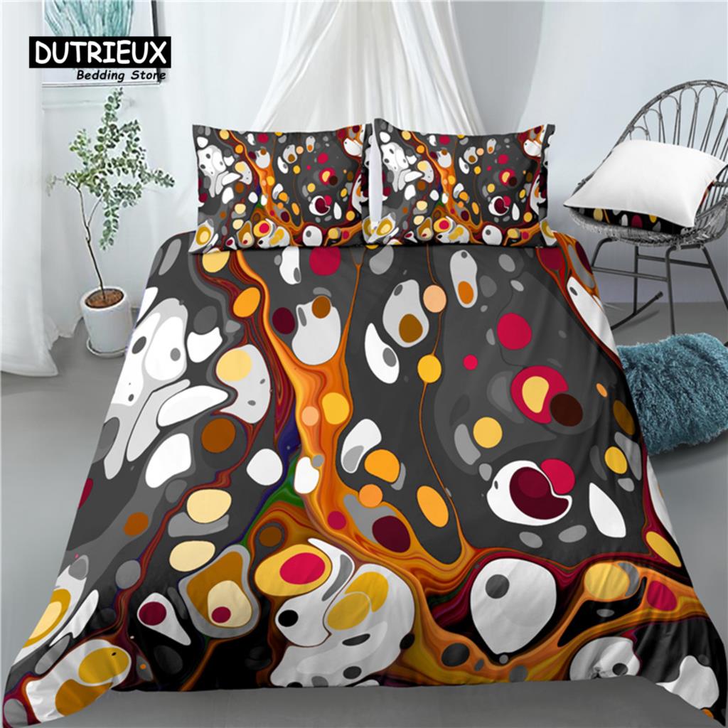 

Home Living Luxury 3D Abstract Print 2/3Pcs Comfortable Duvet Cover Pillowcase Bedding Sets Queen And King Eu/Us/Au Size EU Single(135*200cm)3pcs