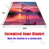 Sunset Flamingo Print Blanket Warm Soft Fluffy Kids Adult Luxury Gifts for Sofa Bed Home Outdoor Travel Camping Multisize