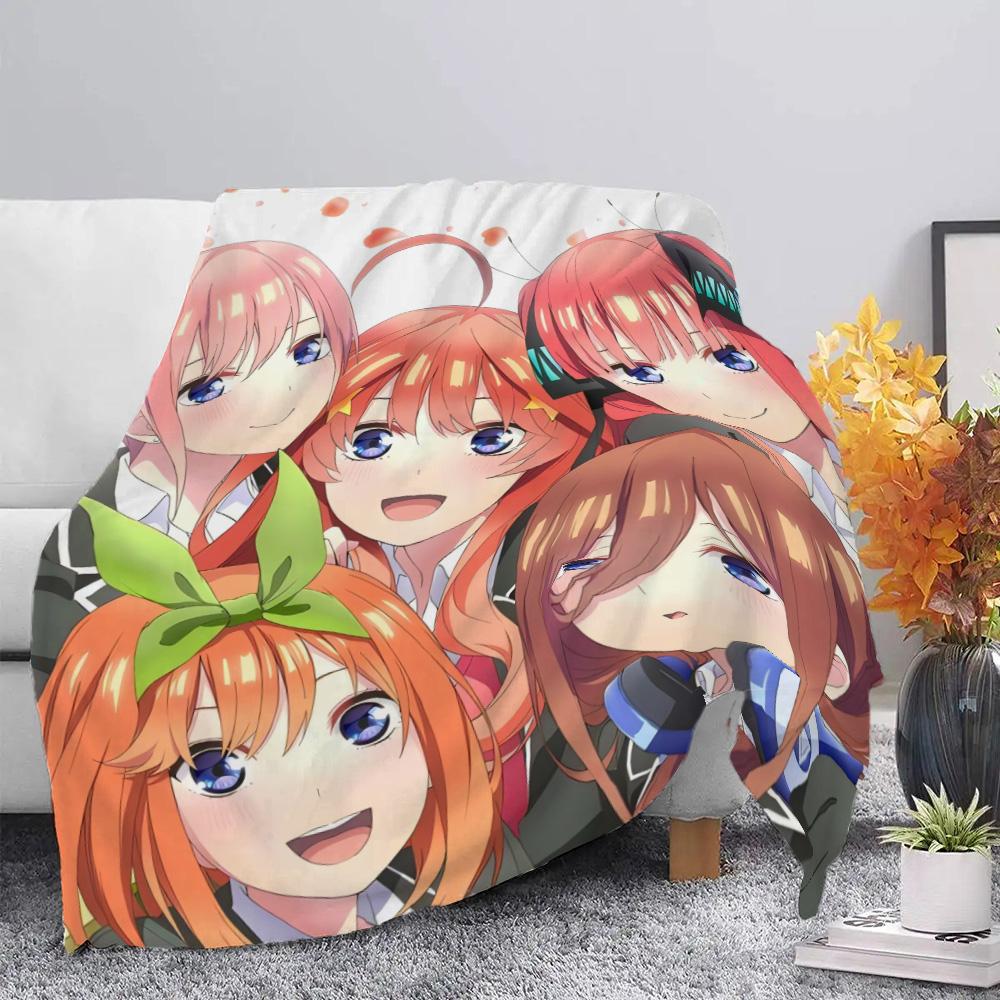Quintessential Quintuplets Printed Blanket Picnic Blankets Warm Blanket Soft and Comfortable Blanket Home Travel Birthday Gift