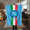 1Pc Napoli FC Print Flannel Blanket High Quality Warm Comfortable Cover for All Seasons Perfect for Gifts Home Decor