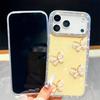 Handmade Sparkly Diamond Glass Butterfly IMD Phone Case, Compatible with iPhone 13,iPhone 14,iPhone 15,iPhone 16,iPhone 17 Series