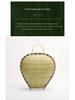 Bamboo Winnowing Basket: Wash and Drain Rice/Vegetables, Fine-Weave Storage for Home and Restaurant Use.