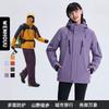 Herren Damen 3-in-1 Wasserdicht Winddicht Wanderjacke Mit Abnehmbarem Fleece-Innenfutter Outdoor Trekking Camping Radfahren
