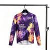 Unisex Cycling Jersey Short Sleeve Starry Gradient Mesh Breathable Quick-Dry UV Protection Road Bike Ride