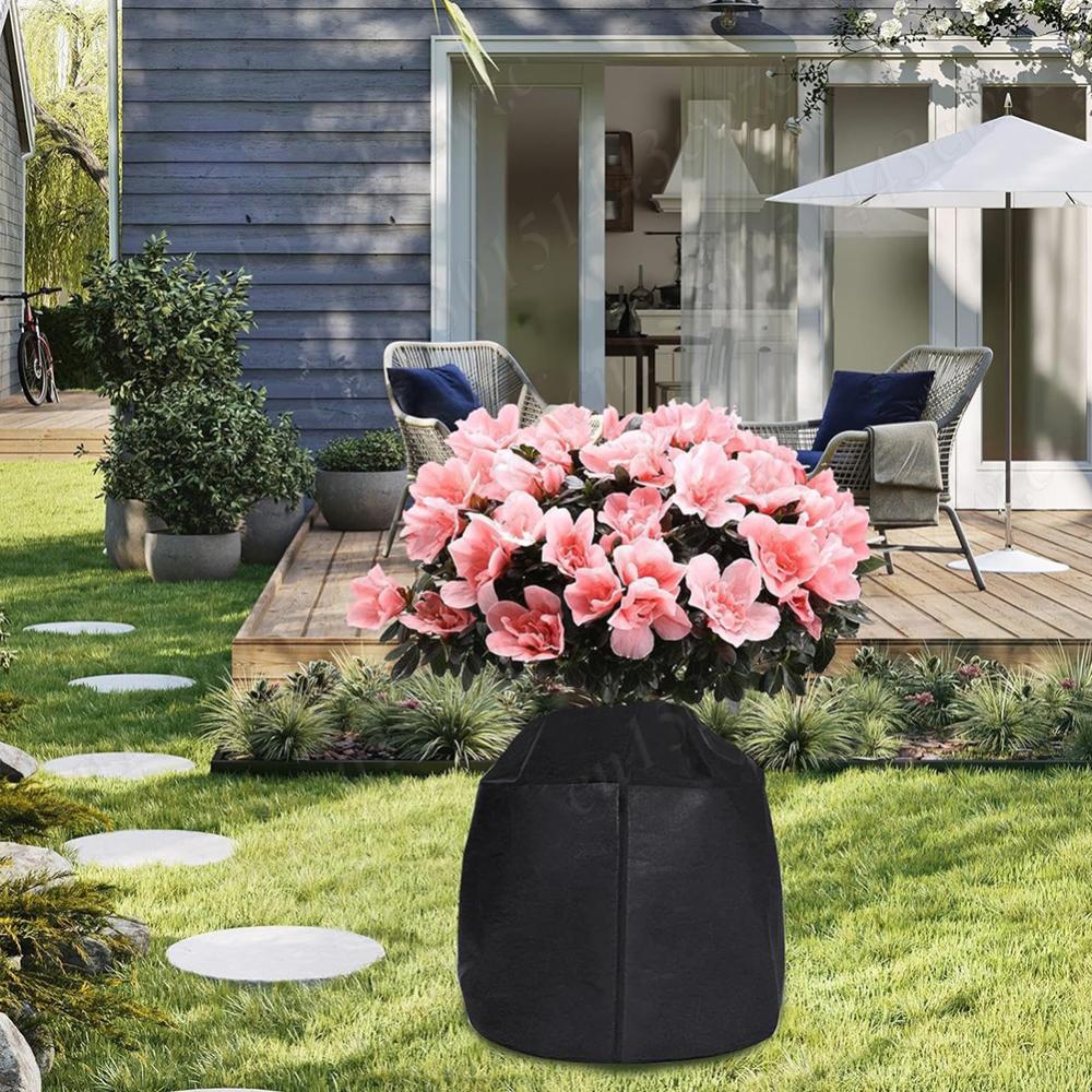 1/3 Pack Frost Protection Bags Winter Thermal Pot Protector Plant Insulation Cover Bag Anti-freeze Cover for Potted Plants