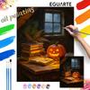 Digital Halloween Pumpkin Oil Painting Art Coloring Painting Handmade Diy Home Decoration Painting