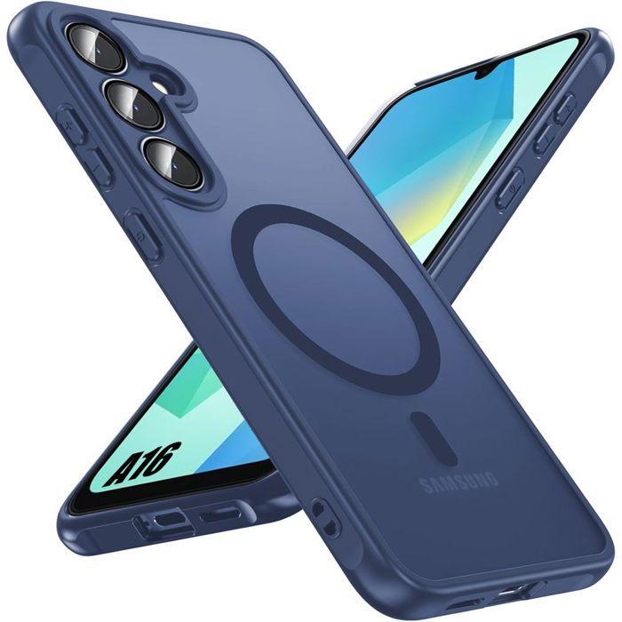 Coque de protection - BOOLING - Samsung Galaxy A16 4G/5G - Bleu Marine - Protection Caméra - Antichoc