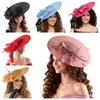 with Headband Women Fascinator Hats Vintage Derby Hat New Cocktail Party Hat  for Derby Event