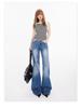American Spicy Girl Low-Waist Micro-Flare Women's Jeans - 2025 Spring/Autumn Collection, Loose-Slim Fit