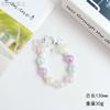 Summer Small Clear Bowknot Phone Chain Beaded Creative Crack Beads Car Hanging Decoration Cute Girl Blind Box