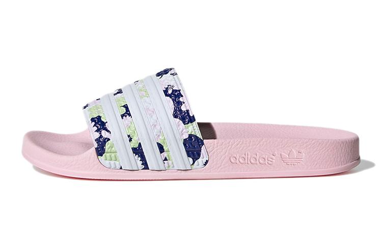 Teenagers Adidas Originals Adilette Athleisure Kids  Outdoor Slippers Pink GZ3692 35.5