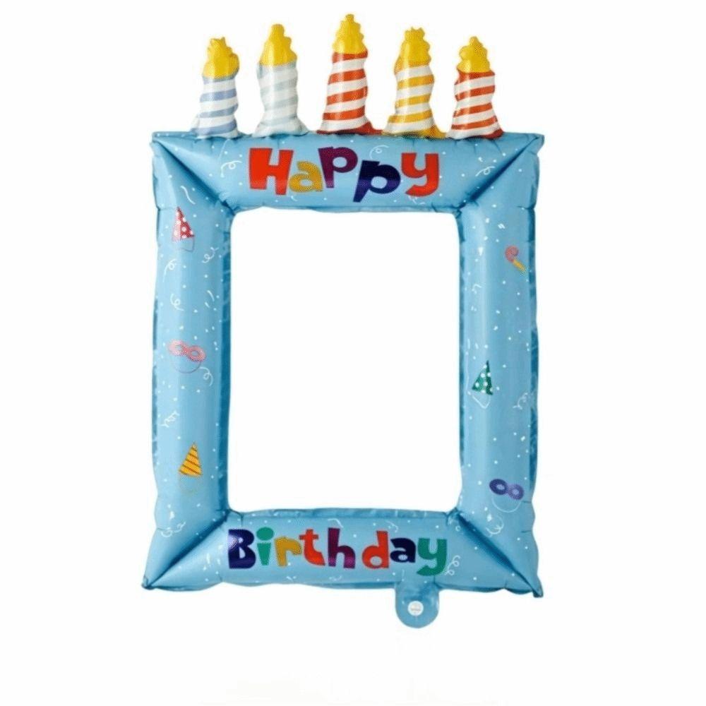 Large Photo Frame Balloons Photo Props Inflatable Balloons  Birthday Party Decorations