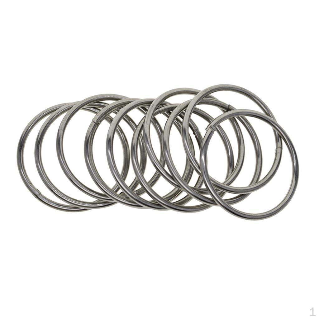 

10 ключей замка Кольца Фурнитура из нержавеющей стали 33mm