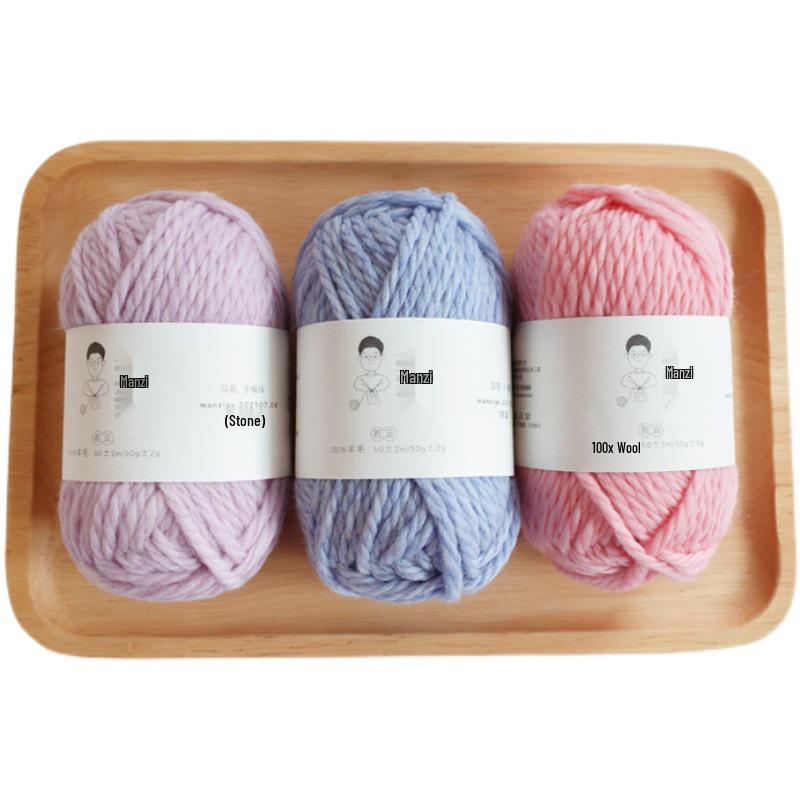 100% reine Wolle Grobgarn zum Handstricken von Mänteln, Schals und Pullovern - 5 mm dick
