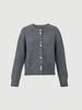 2025 Women's European & American Color Block Button Sweater