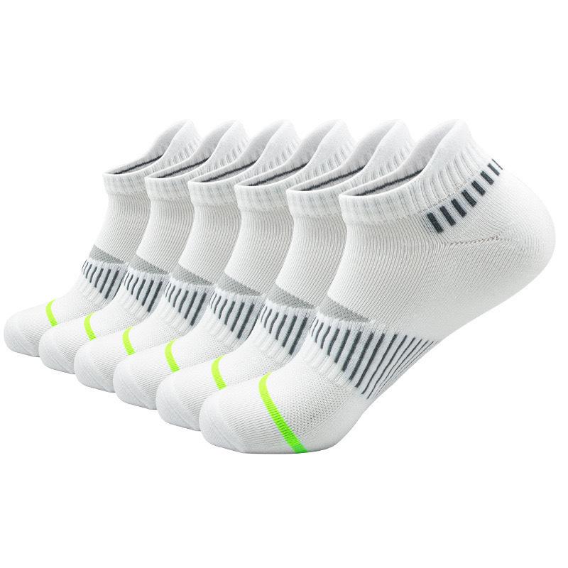 

Мужские летние спортивные носки-подследники из дышащей сетки больших размеров - Простой и универсальный невидимый дизайн Green Stripe Ear Tab