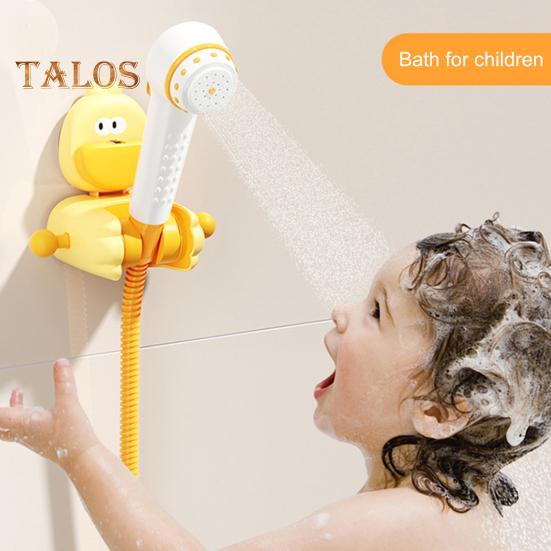 Shower Rack Cartoon Bear Duck Shape Wall-mounted Suction Cup Shower Holder Strong Load-Bearing Capacity Hook Design Shower Shelf