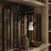 Reading Room Ambience Lamp Halloween Library Lantern, Gothic Decorative Bookshelf Lamp, Vintage LED Farmhouse Style Shelf Decor Book Nook Light