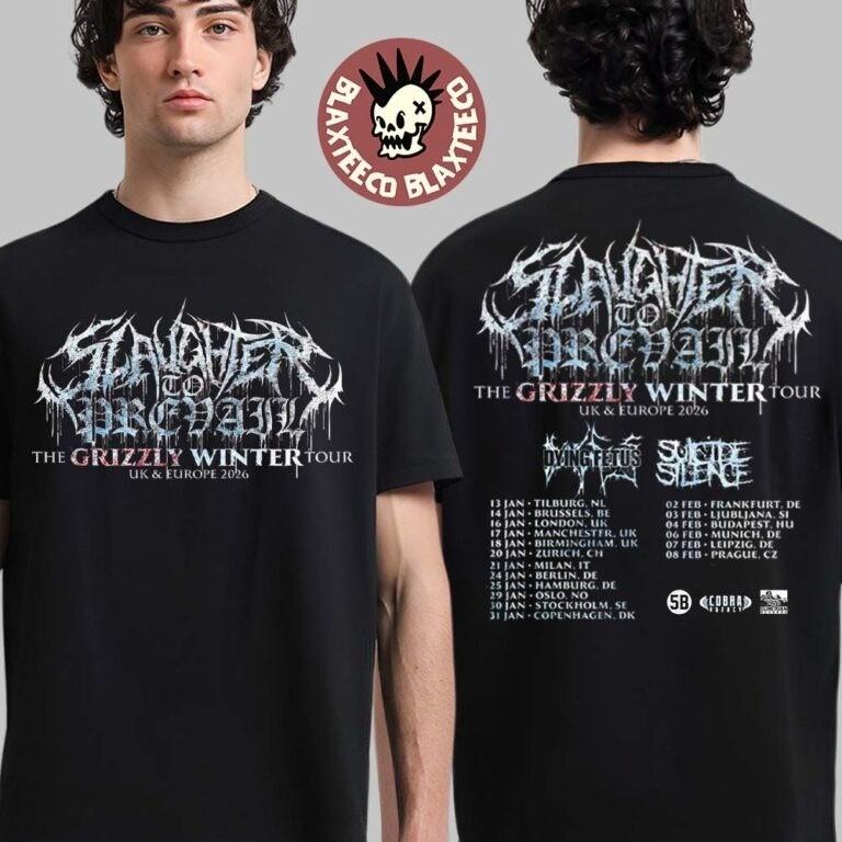 Slaughter To Prevail The Grizzly Winter Tour UK And Europe 2026 Shirt BL1997 M