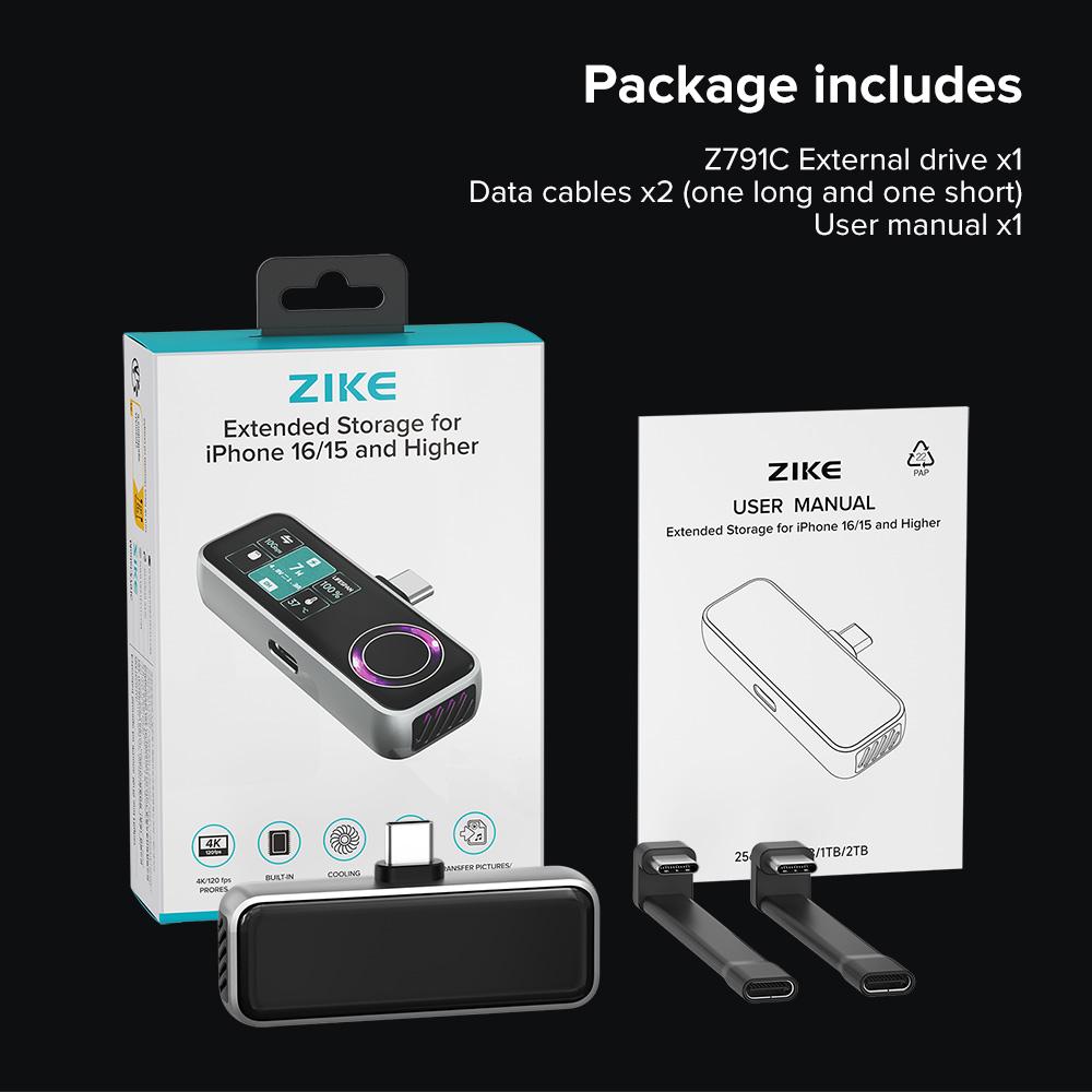 ZIKE Z265B 66W GaN USB-C 3 Ports Wall Charger