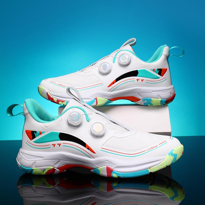 

Men s Badminton Shoes Women s Non Slip Tennis Shoes Colorful Soles Training Specific Sports Shoes Breathable Tennis Shoes 40