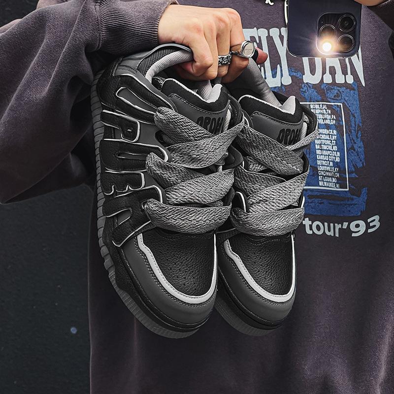 

Новый нишевый дизайн мужской обуви, студенческий тренд, спортивная и повседневная обувь на доске для мужчин 44 чёрный