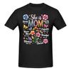 Piece She Is Mom Funny  Cotton TShirt Nana Mothers Day Tops Tees For Unisex