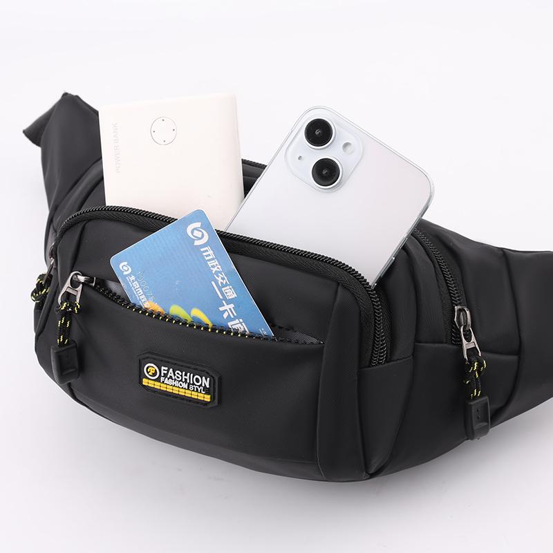 Multifunctional Waist Bag Men's Running Mobile Phone Bag Sports Waterproof Multi-Layer Chest Bag