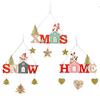 Wooden Christmas Artistic Ornaments Collection With House Star Heart Tree Patterns Holidays For