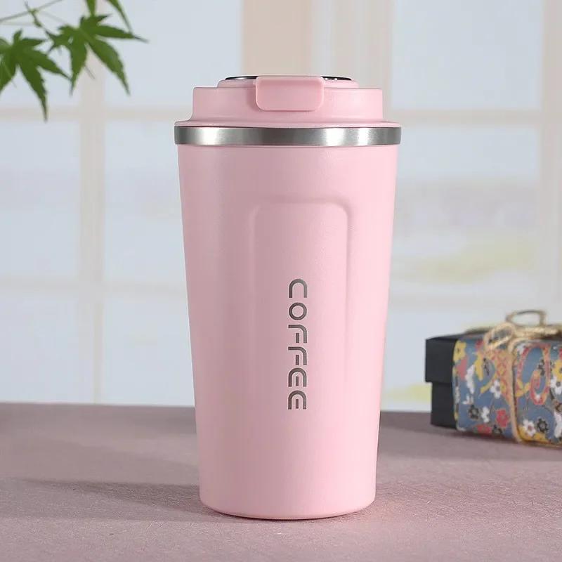 380/510ML Stainless Steel Thermal Cup Car Coffee Cup Insulated Flask Water Tumbler for Outdoor Sports Cold and Heat Thermal Mug
