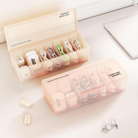 Art Data Cable Organizer Power Charging Cable Cell Phone Charger Plug Organizer Desktop Cable Box Cable Winder