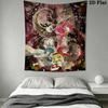 Puella Magi Madoka Magica Wall Tapestry Aesthetic Wall Hanging Printed Fabric Blanket Decorative Tapestries for Bedroom Living Room Home Decor