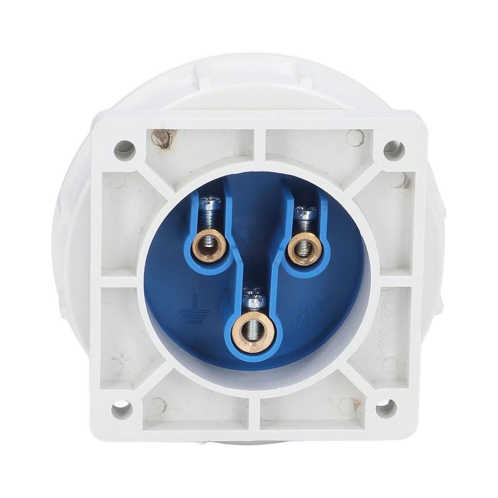 Industrial Socket IP67 Waterproof Brass Contact Aviation Connector 2P+E 32A 220240V