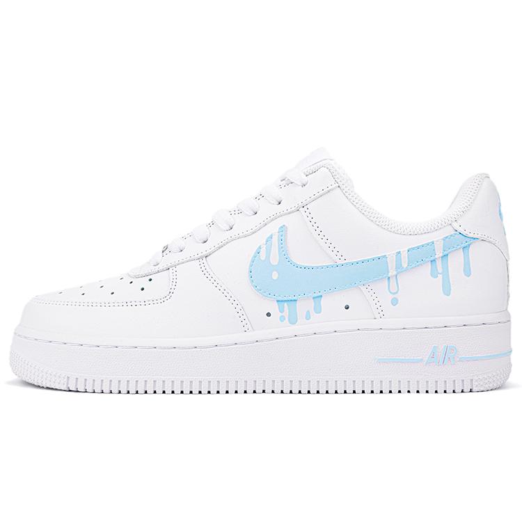 Nike Air Force 1 Niskie Buty Skateboardowe Męskie Białe Niebieskie CW2288-111(Team18-AF1QD)