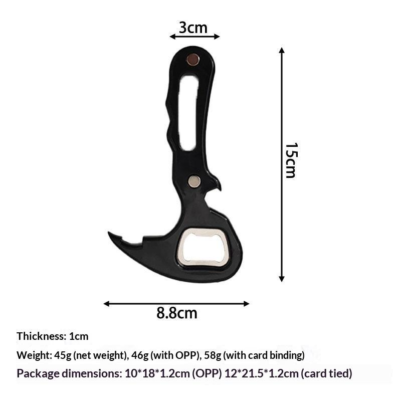 Portable Can Opener With Pull Tab Design Multifunctional Jar Bottle Opening Tool For Beer Cans Easy Open Bottles Kitchen Use