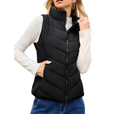 Winter Women's Thickened Stand-up Collar Cotton Vest Quilted Vest Jacket