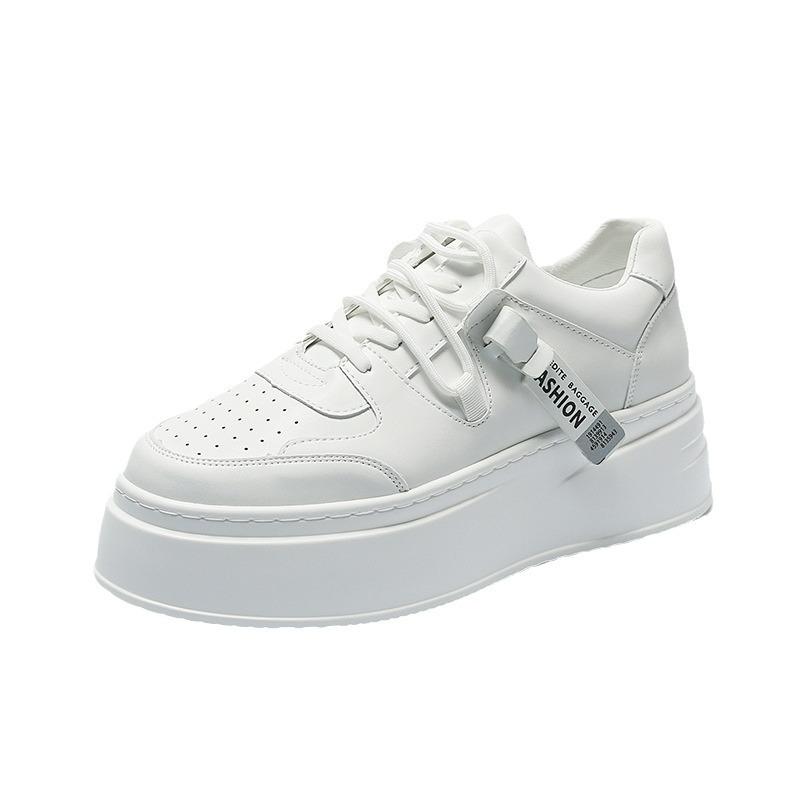 Men's shoes increase in height in spring and autumn, small white shoes, men's thick-soled muffin shoes, leisure sports, Guochao niche board shoes, al