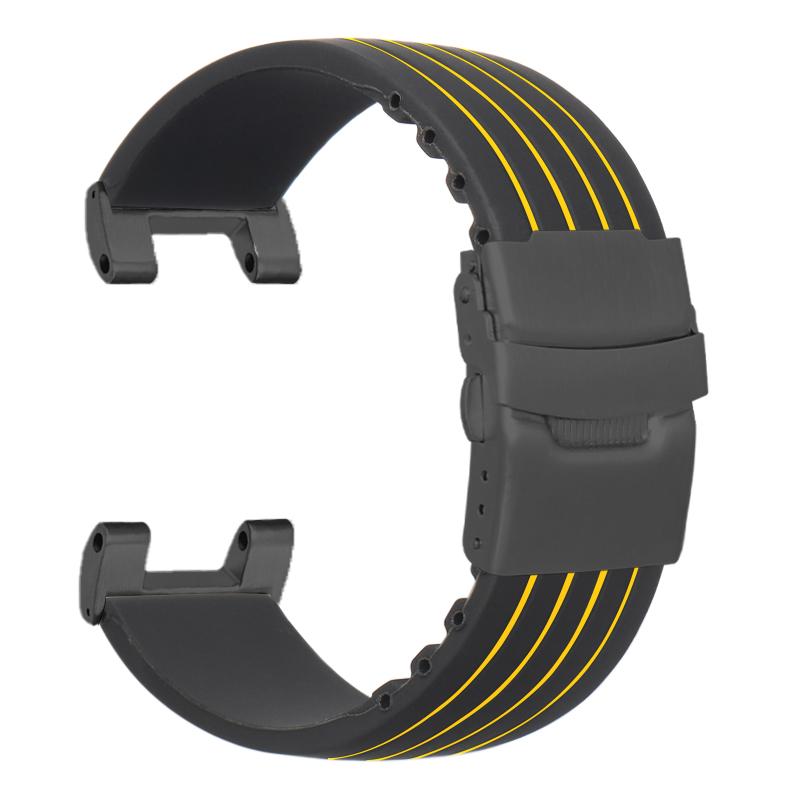 Modified Silicone Strap for Casio GSHOCK GST-B100 GST-S130/W300/400G/W110/S120 Diving Sport Wristband with Stainless Steel Adapt