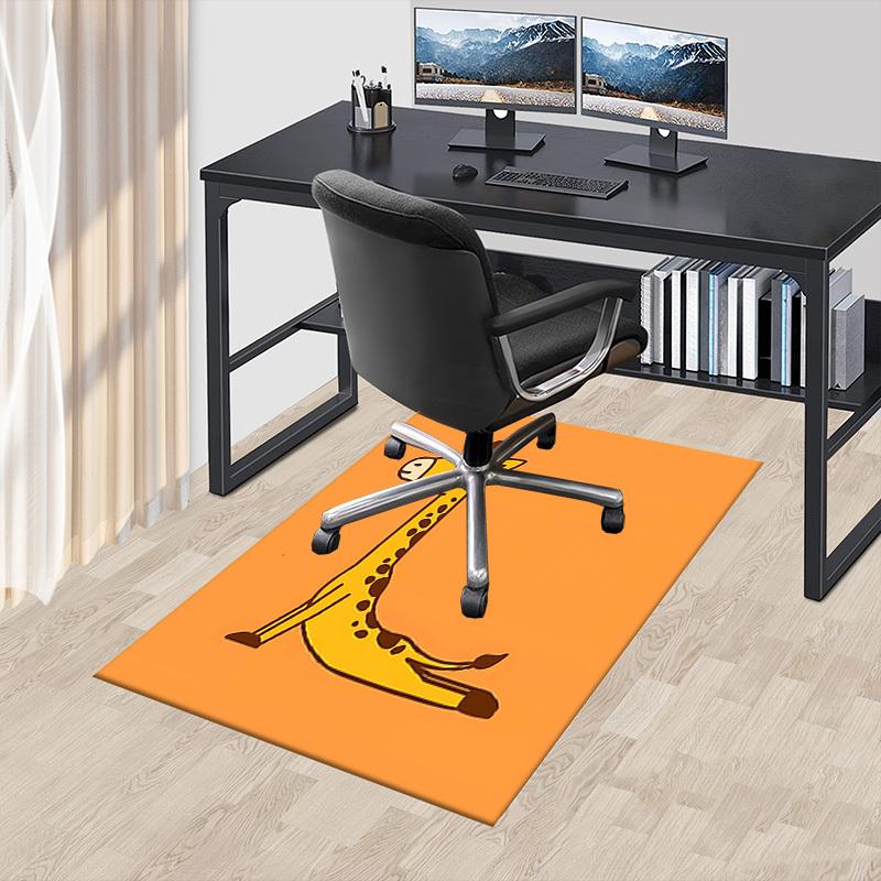 1PC giraffe spots Anti-slip carpet, suitable for Office, bedroomand playrooms. It can also be used as a sofa footrest cover-R107