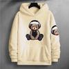 Autumn and Winter New Hooded Sweater Bear Printed Jacket