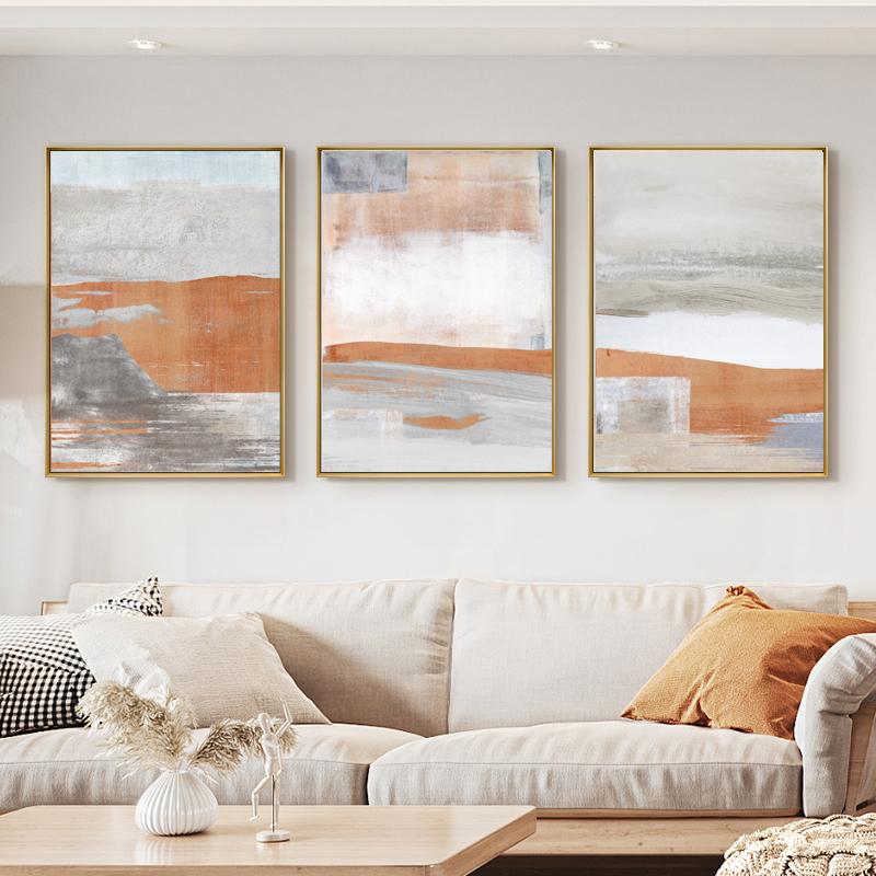 

Modern Abstract Black Golden Orange Luxury Poster Marble Canvas Painting Prints Picture Ink Nordic Wall Art Living Room Decor