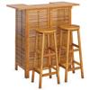 3 Piece Garden Bar Set Solid Acacia Wood