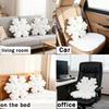 Comfortable Snowflake Pillow/Seat Cushion, Soft White Decorative Mat, Suitable for Sofa and Bed,Easy To Care, All-Season Comfort