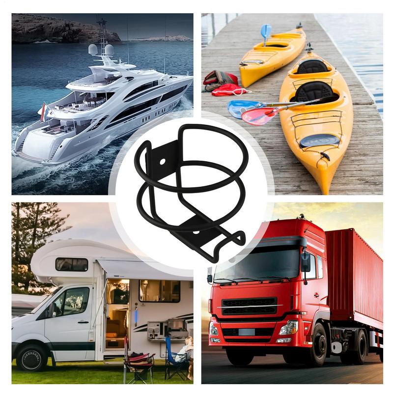 Boat Bottle Holder Metal Boat Bottle Organizer Rack Non-Slip Easy To Install Cup Storage Rack For Marine Trailer Truck Car RV