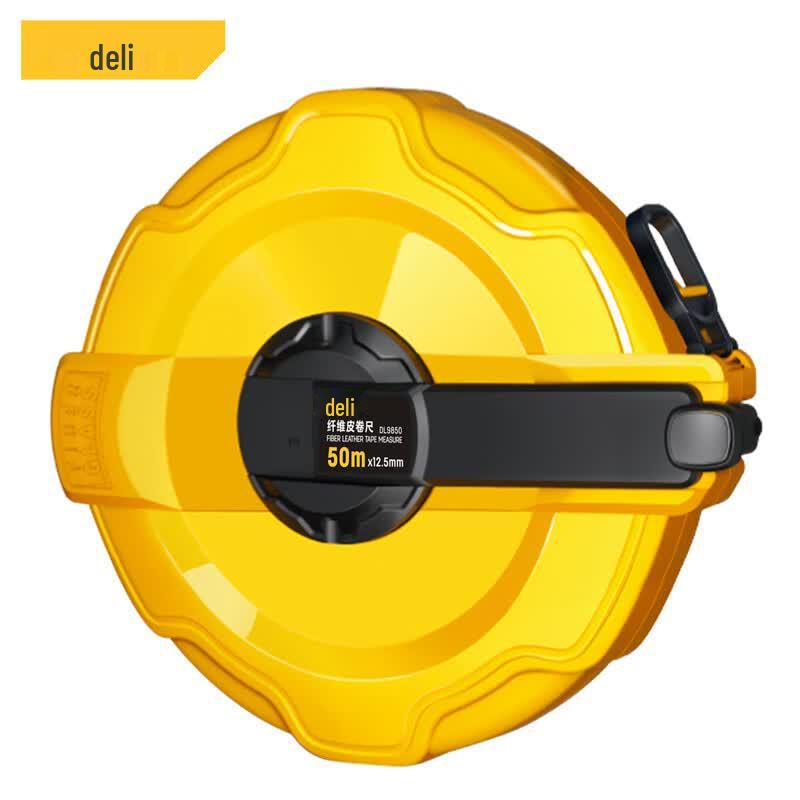 Deli 50m Fiber Tape Measure 50m x 12.5mm