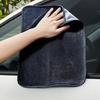 Black Microfiber Car Wash Towel Multi-Purpose Car Windshield Thickened Absorbent Wipe Towel Car Detailing Cleaning Tools,30x30cm