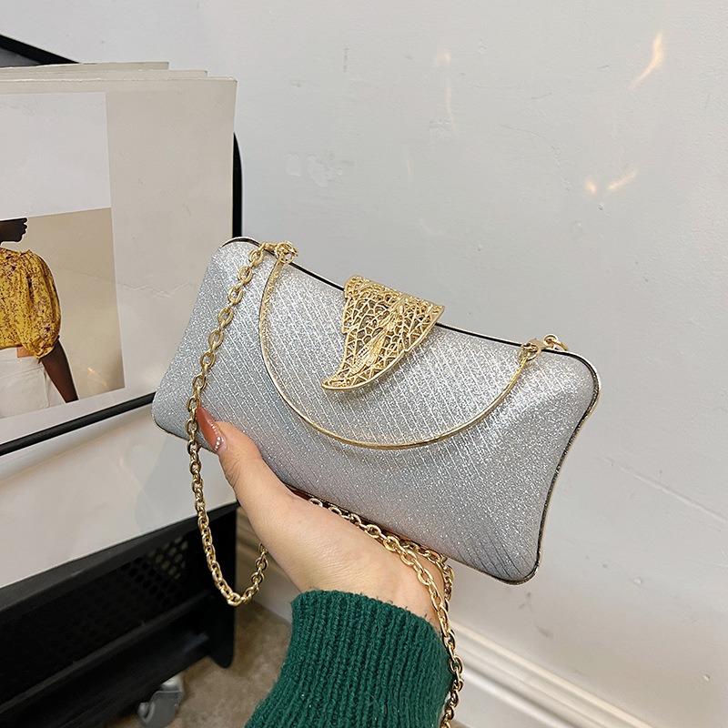 Dinner bag New women's simple handbag Banquet chain Crossbody shoulder bag