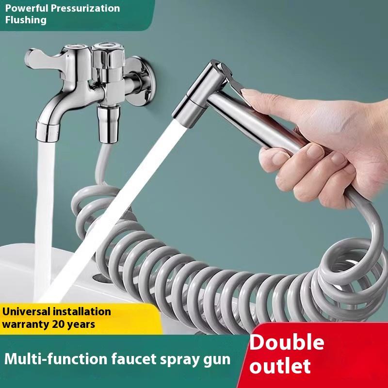 Handheld 304 Stainless Steel Toilet Companion Set Toilet Flushing Boosting Spray Head Toilet Women's Washers Accessories